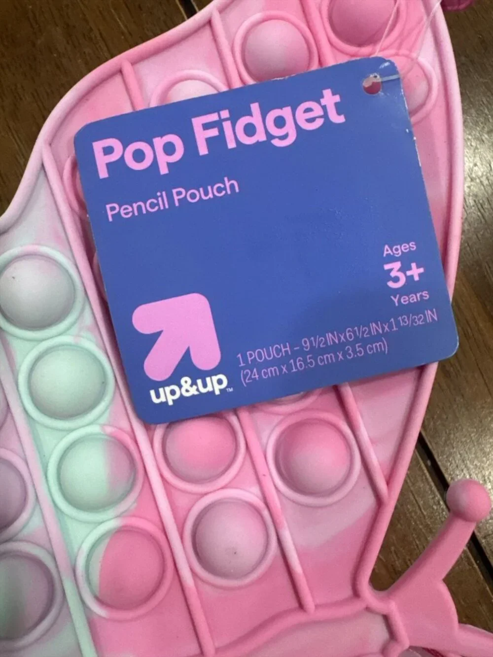 Pop Fidget Butterfly & Football Pencil Pouches For Kids Ages 3+ Silicone Multi-C